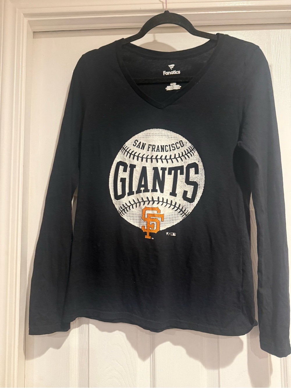 Fanatics Black Crewneck Shirt with White Logo
